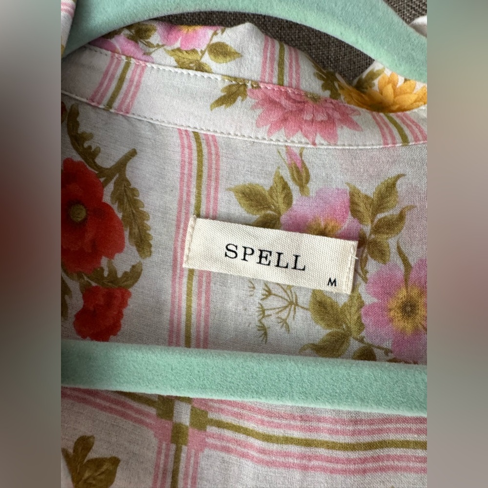 Spell Flora Shirt with Pink and Green Accents - Picture 5 of 6
